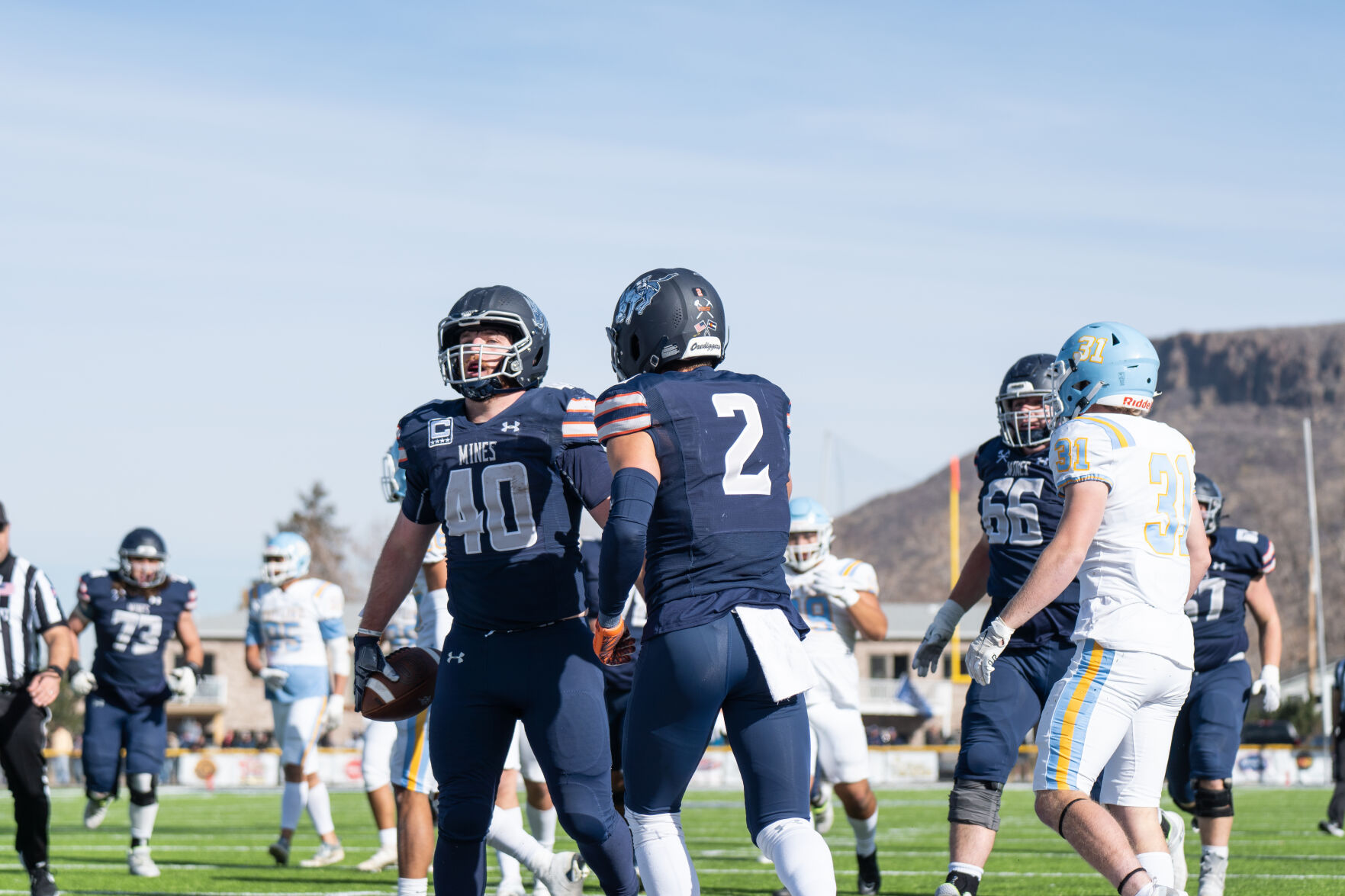 Michael Zeman (40), Colorado School of Mines Football versus Fort Lewis